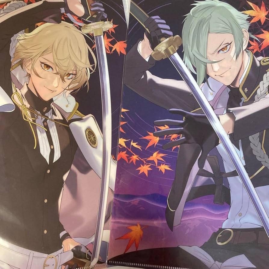 Amazon.co.jp: 刀剣乱舞 髭切 膝丸 描き下ろしクリアファイル 2